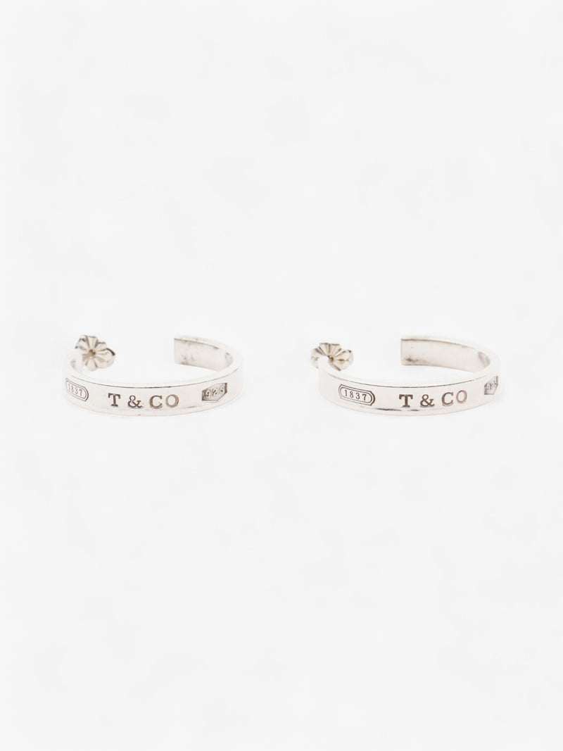  Tiffany and Co 1837 Hoop Earrings Silver Silver Sterling