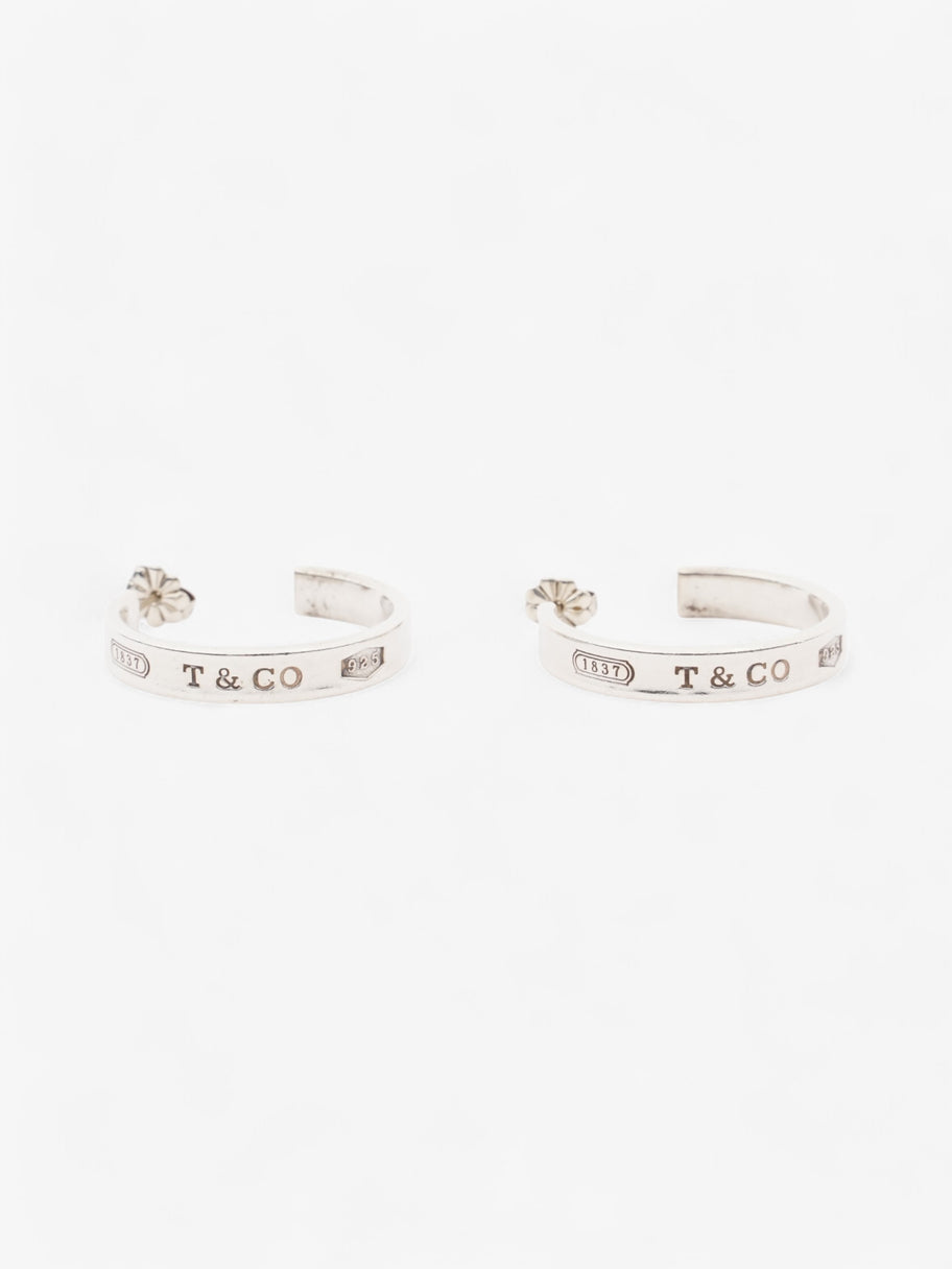 Tiffany and Co 1837 Hoop Earrings Silver Silver Sterling Image 1