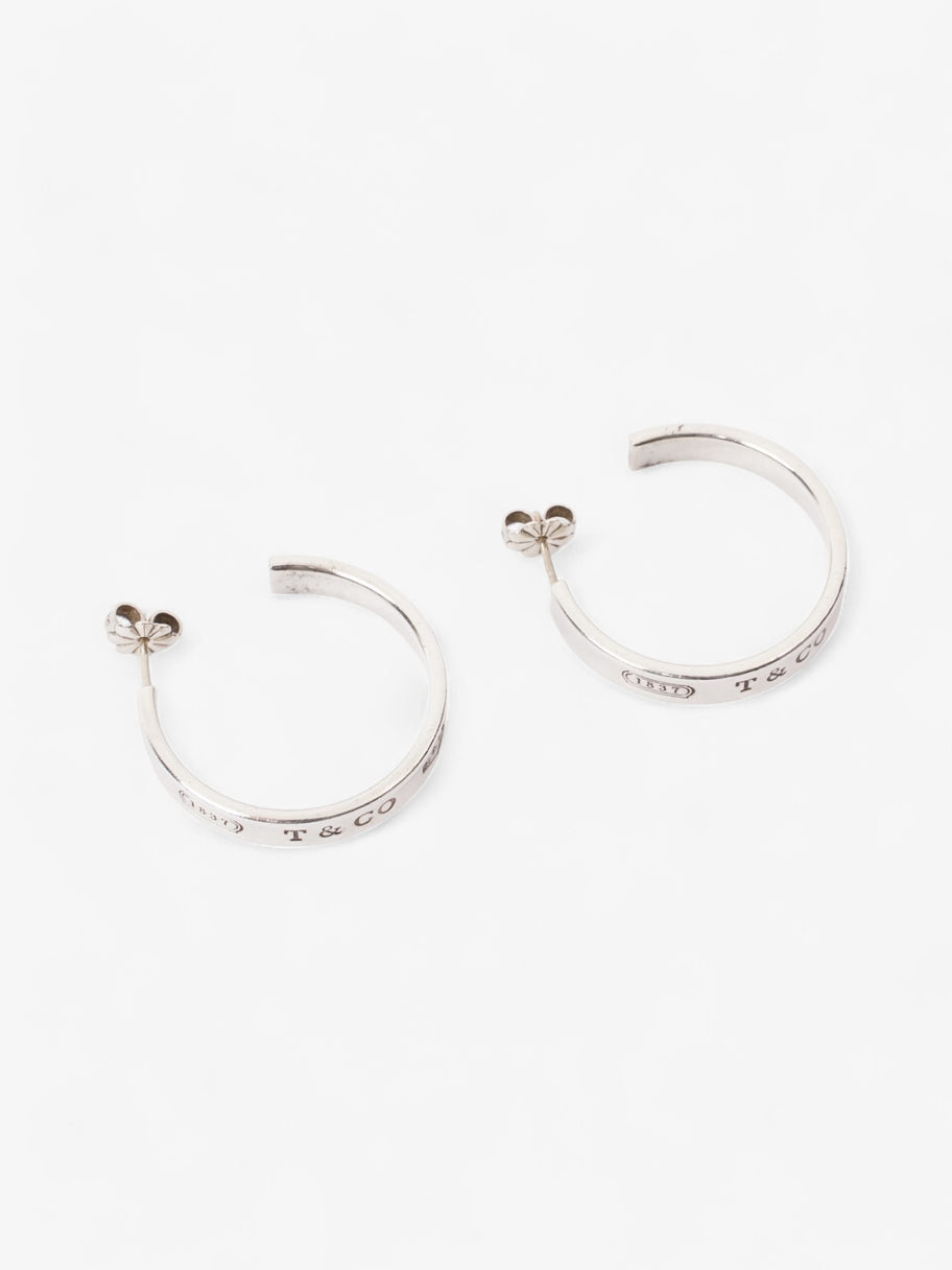 Tiffany and Co 1837 Hoop Earrings Silver Silver Sterling Image 2