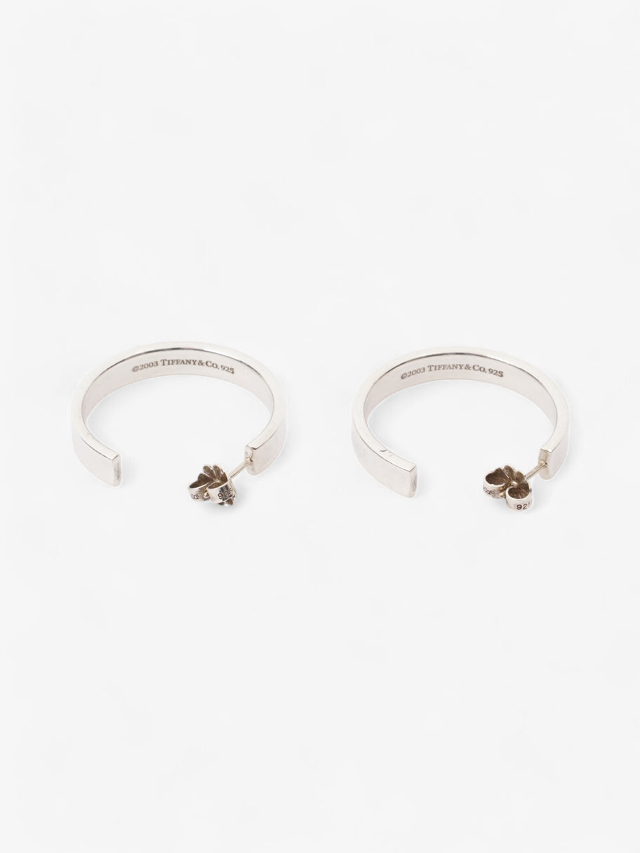 Tiffany and Co 1837 Hoop Earrings Silver Silver Sterling Image 3