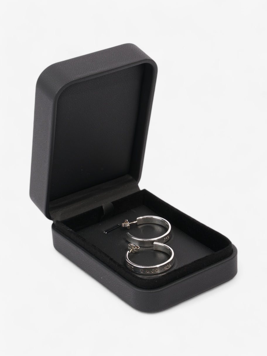 Tiffany and Co 1837 Hoop Earrings Silver Silver Sterling Image 4