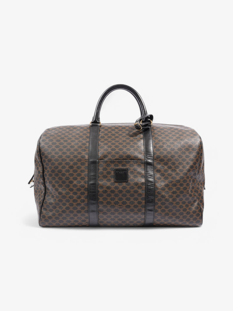  Celine Macadam Holdall Brown Coated Canvas 45