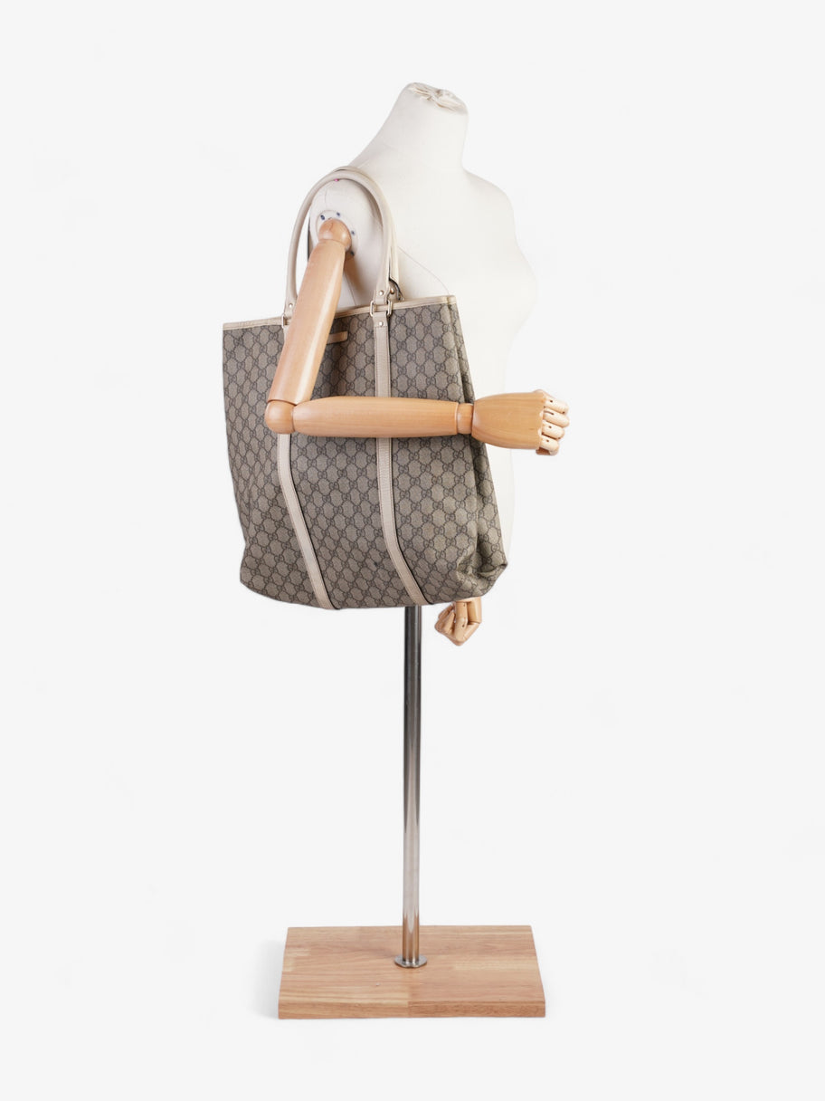 Gucci GG Supreme Tote Beige And Ebony GG Supreme Coated Canvas Image 2