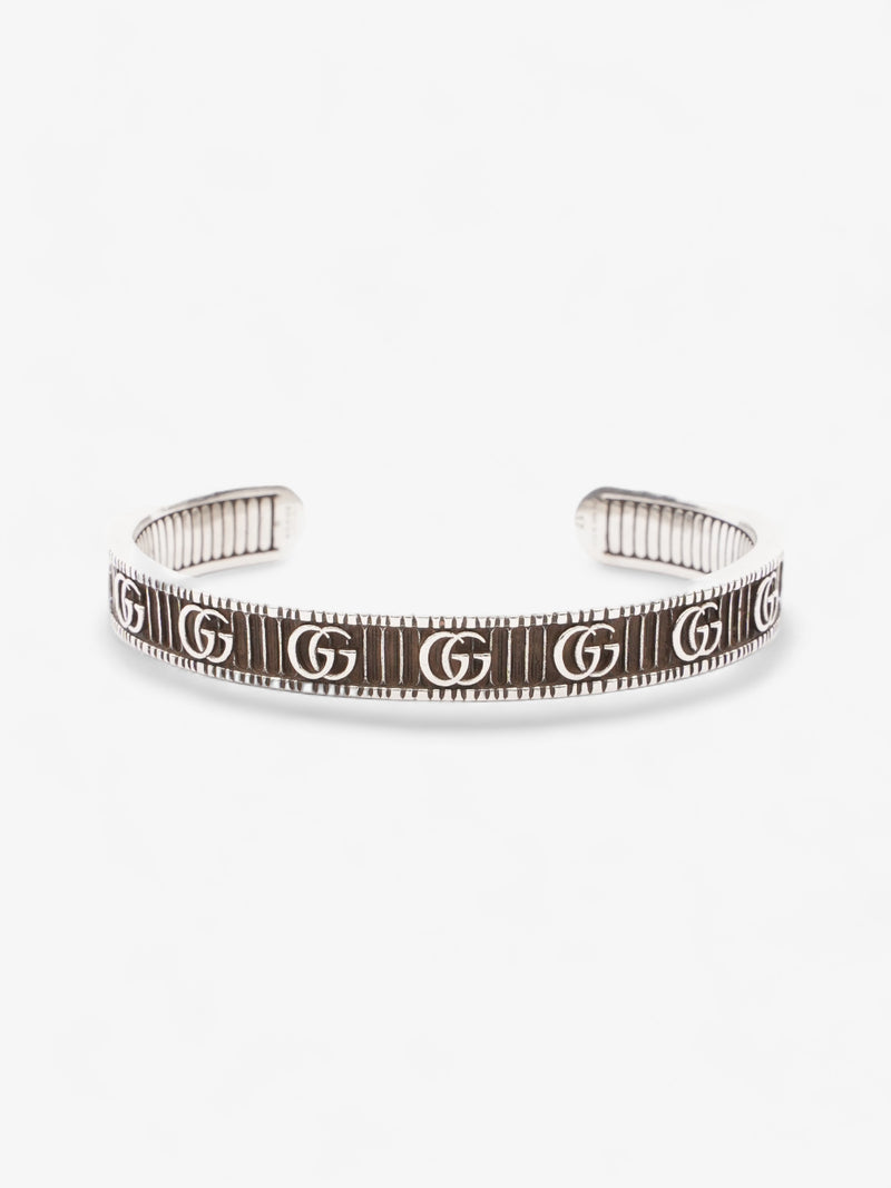  Gucci Double G Bracelet Silver Silver Sterling 17