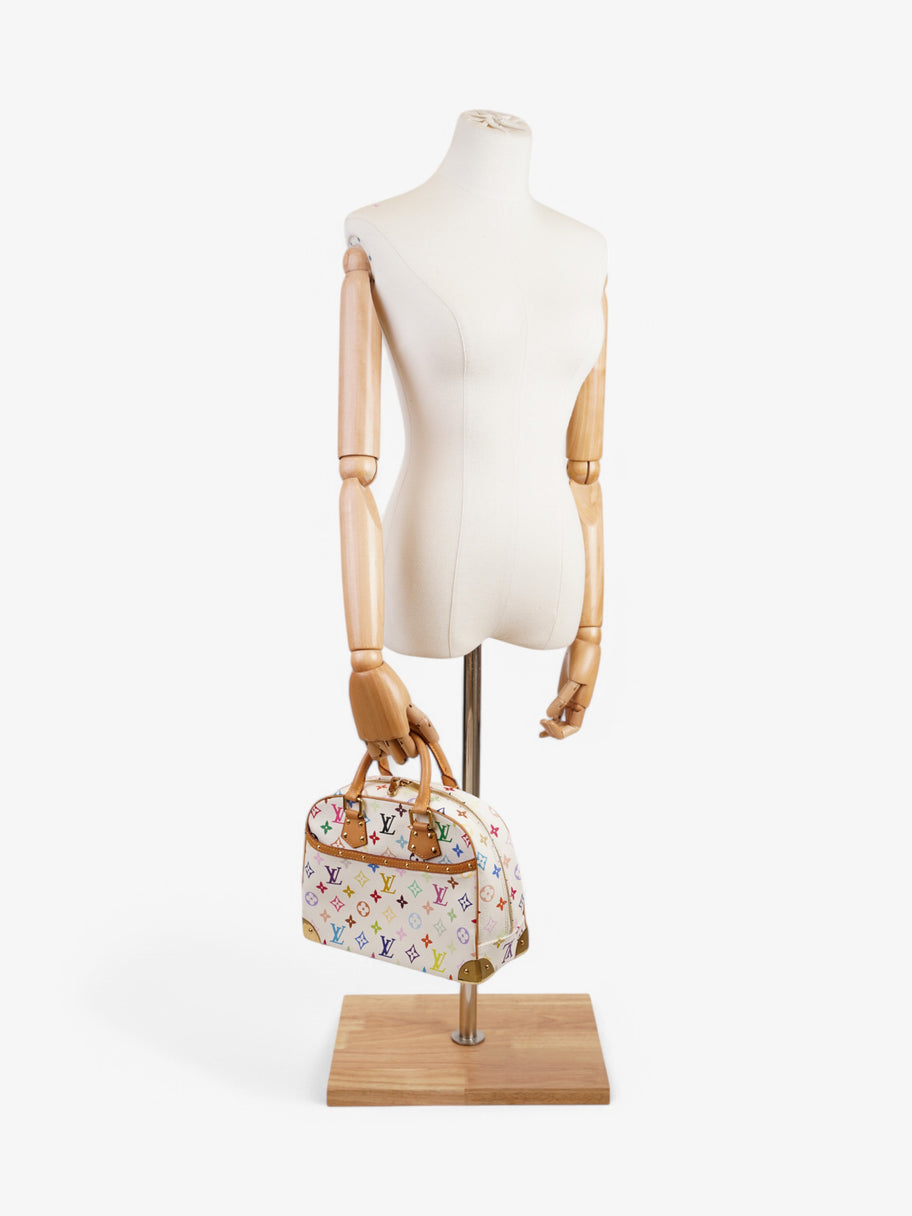 Louis Vuitton Louis Vuitton x Murakami Monogram Multicolor Trouville Bag White  / Multicolour Coated Canvas Image 2