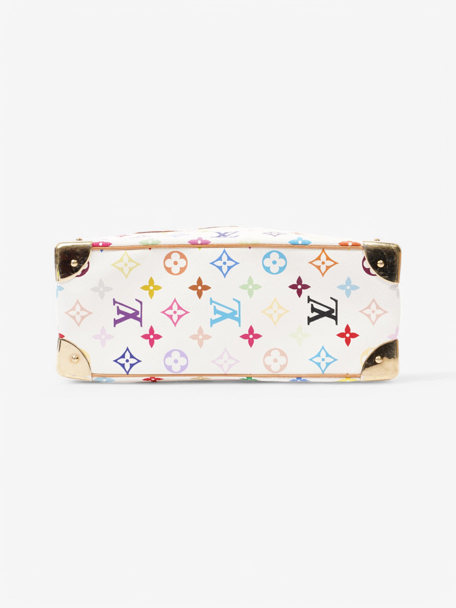 Louis Vuitton Louis Vuitton x Murakami Monogram Multicolor Trouville Bag White  / Multicolour Coated Canvas Image 6