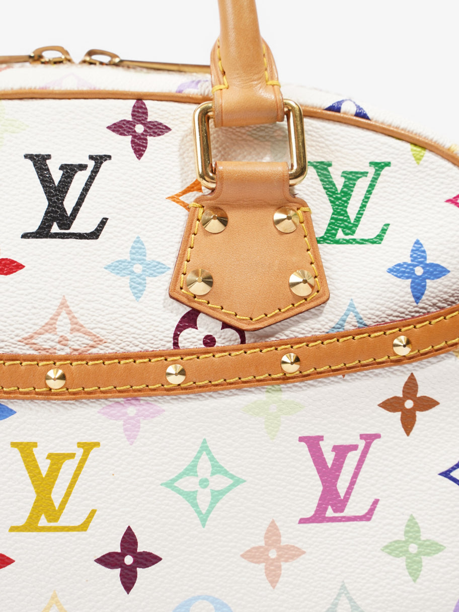 Louis Vuitton Louis Vuitton x Murakami Monogram Multicolor Trouville Bag White  / Multicolour Coated Canvas Image 7
