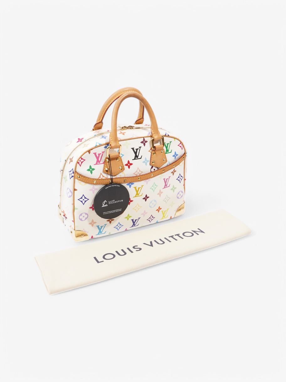 Louis Vuitton Louis Vuitton x Murakami Monogram Multicolor Trouville Bag White  / Multicolour Coated Canvas Image 9