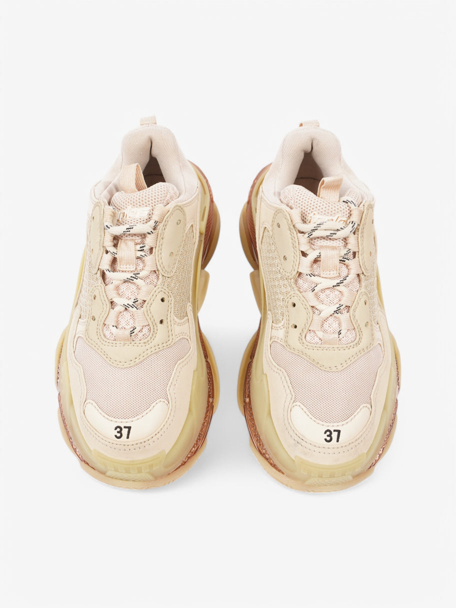 Balenciaga Triple S Clear Sole Beige  Mesh EU 37 UK 4 Image 8