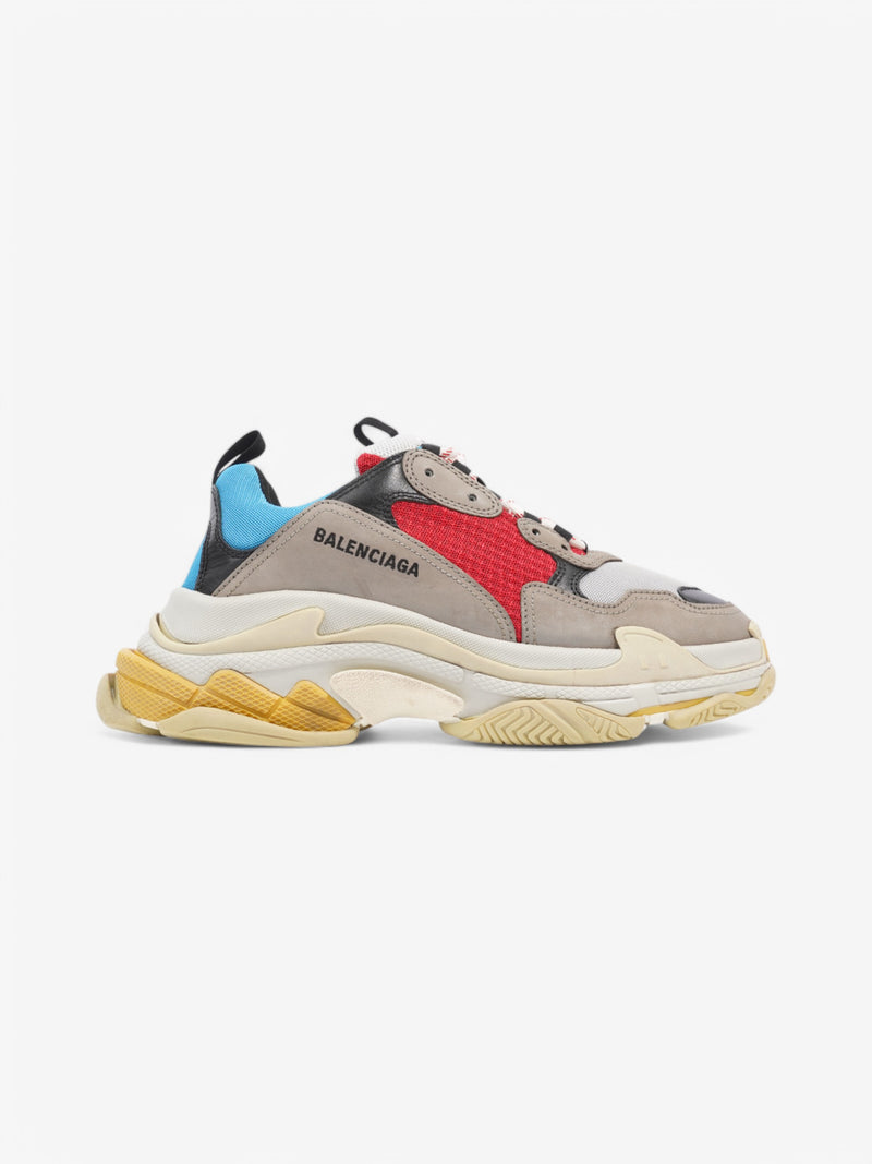 Balenciaga Triple S Grey / Red / Blue Mesh EU 42 UK 8