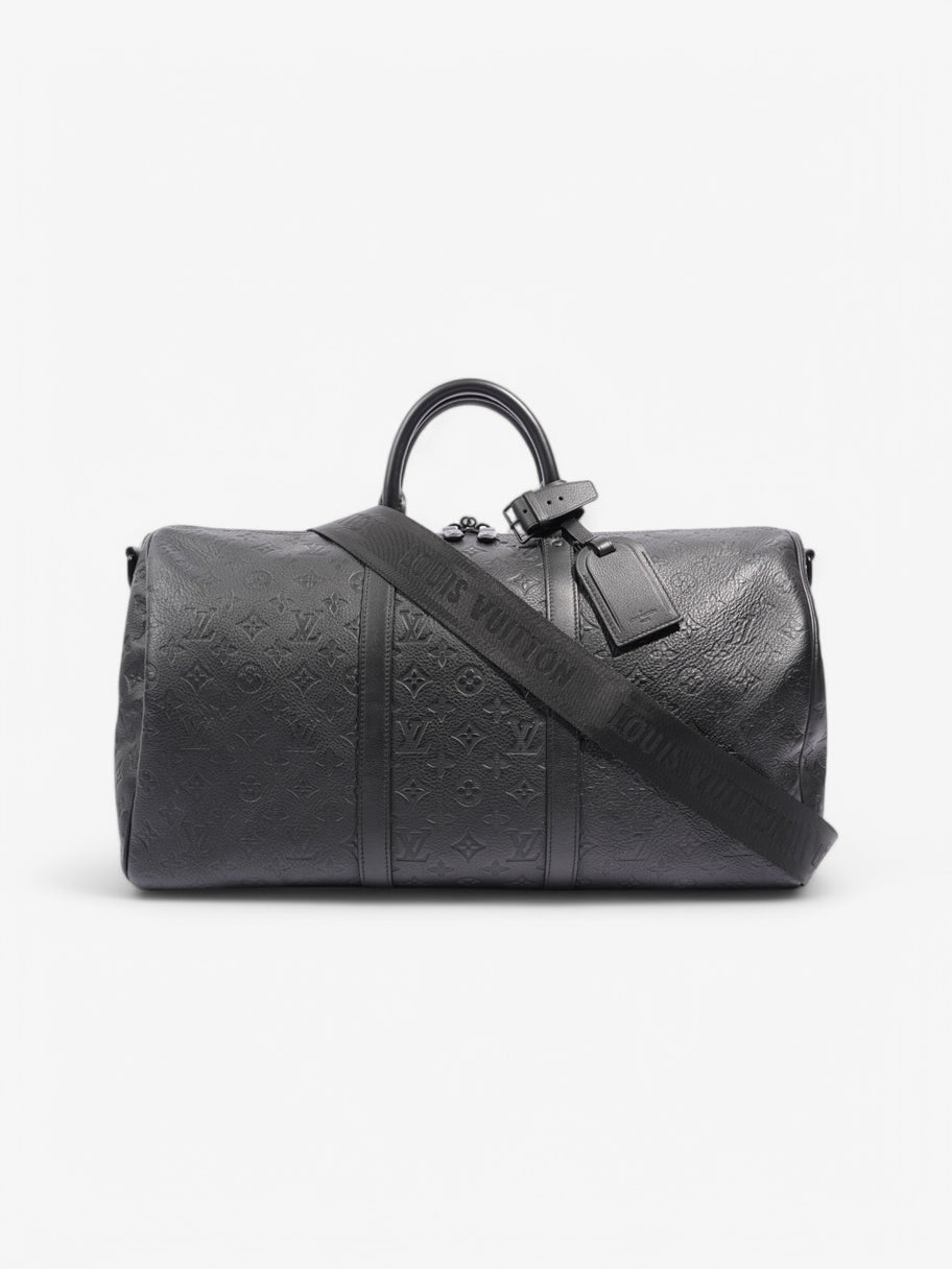 Louis Vuitton Keepall Bandouliere Monogram Shadow / Black Embossed Leather 50 Image 4