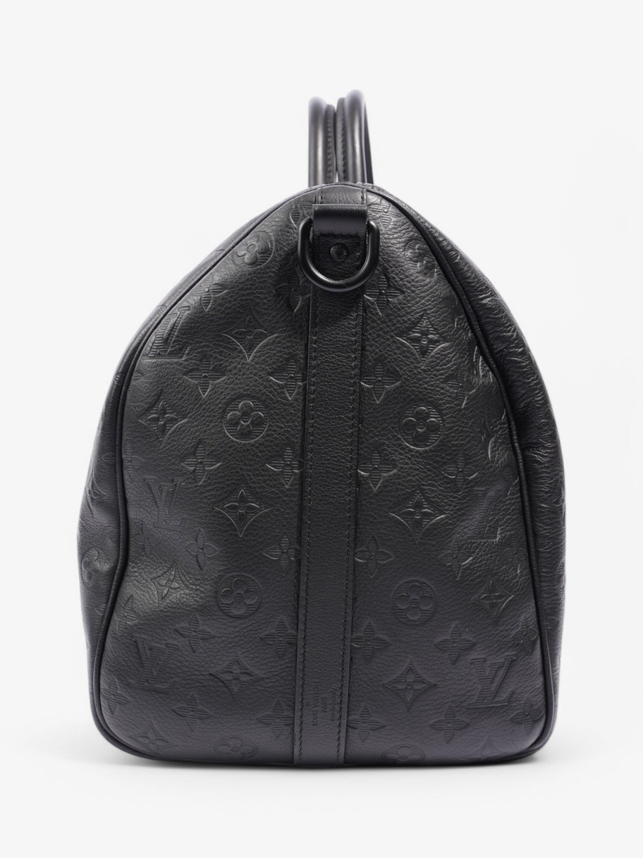 Louis Vuitton Keepall Bandouliere Monogram Shadow / Black Embossed Leather 50 Image 3
