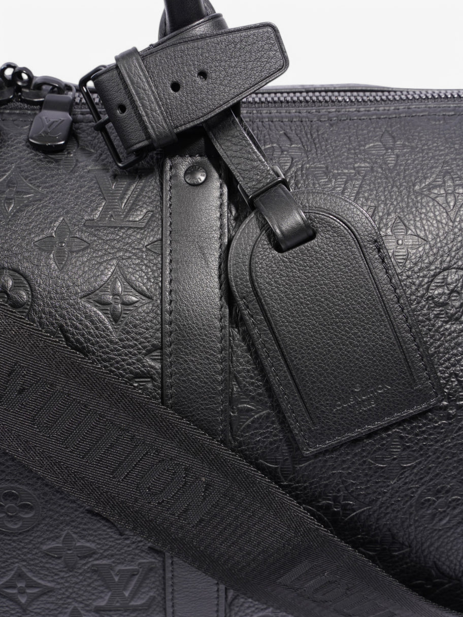 Louis Vuitton Keepall Bandouliere Monogram Shadow / Black Embossed Leather 50 Image 7