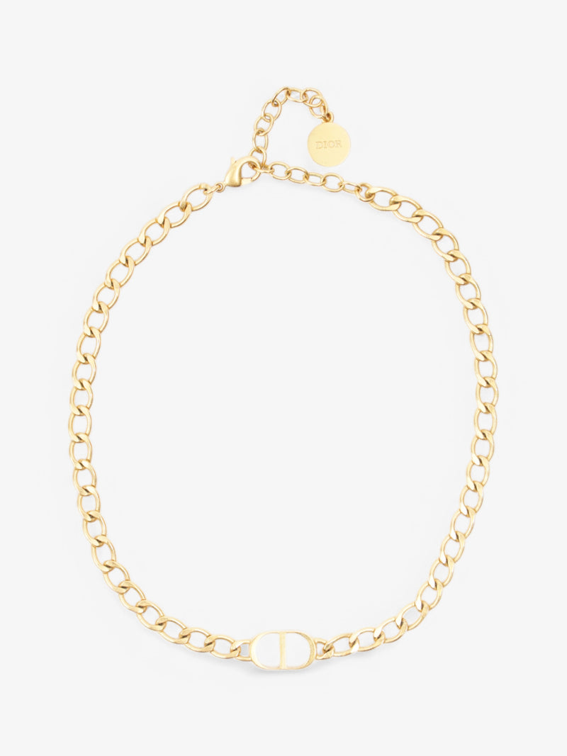  Christian Dior CD Necklace Gold Base Metal One size