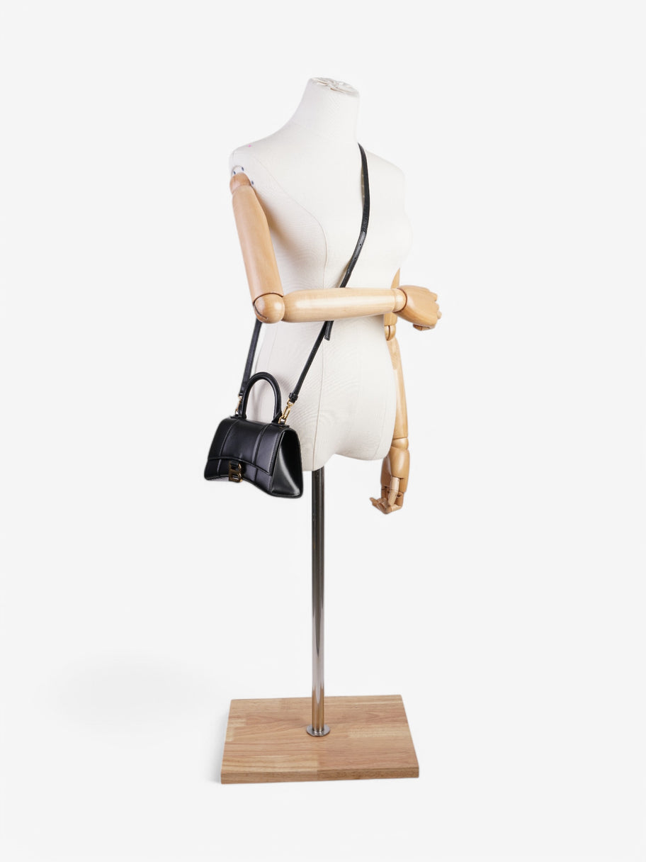 Balenciaga Hourglass Black Calfskin Leather XS Image 2