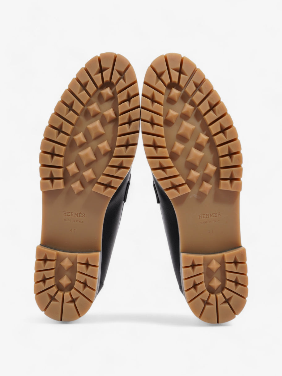 Hermes Faubourg Loafers Black Leather EU 41 UK 8 Image 7