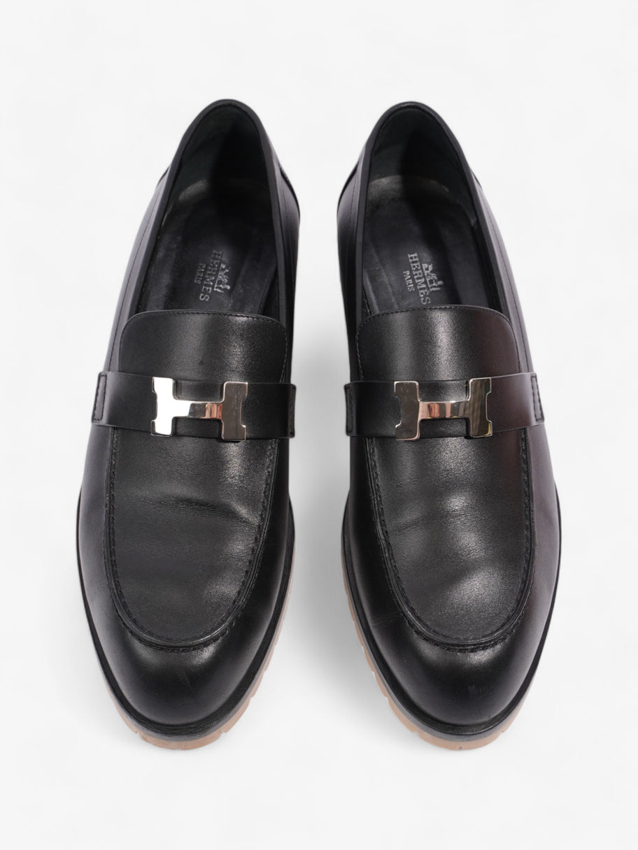 Hermes Faubourg Loafers Black Leather EU 41 UK 8 Image 8