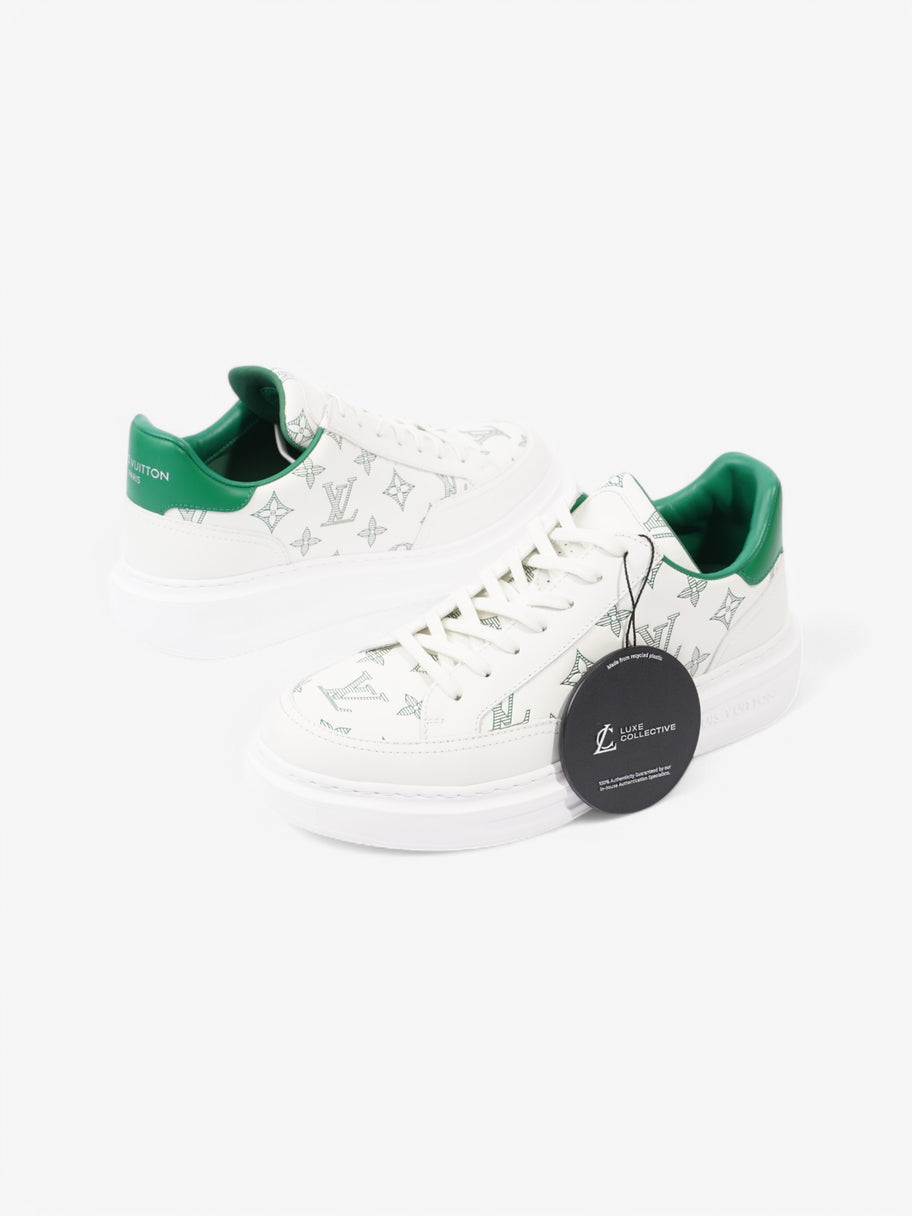 Louis Vuitton Beverley Hills White  / Green Leather EU 41.5 UK 7.5 Image 10