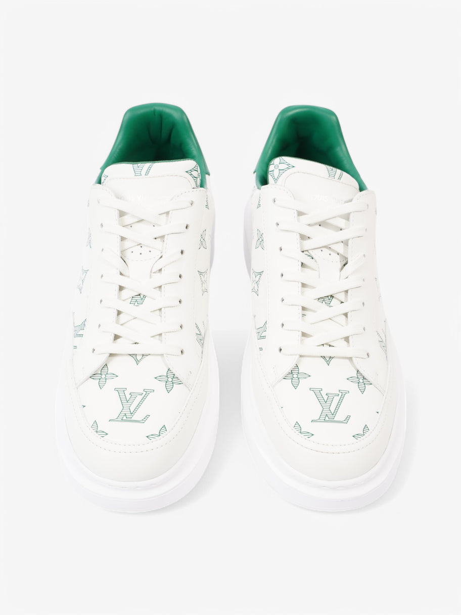 Louis Vuitton Beverley Hills White  / Green Leather EU 41.5 UK 7.5 Image 8