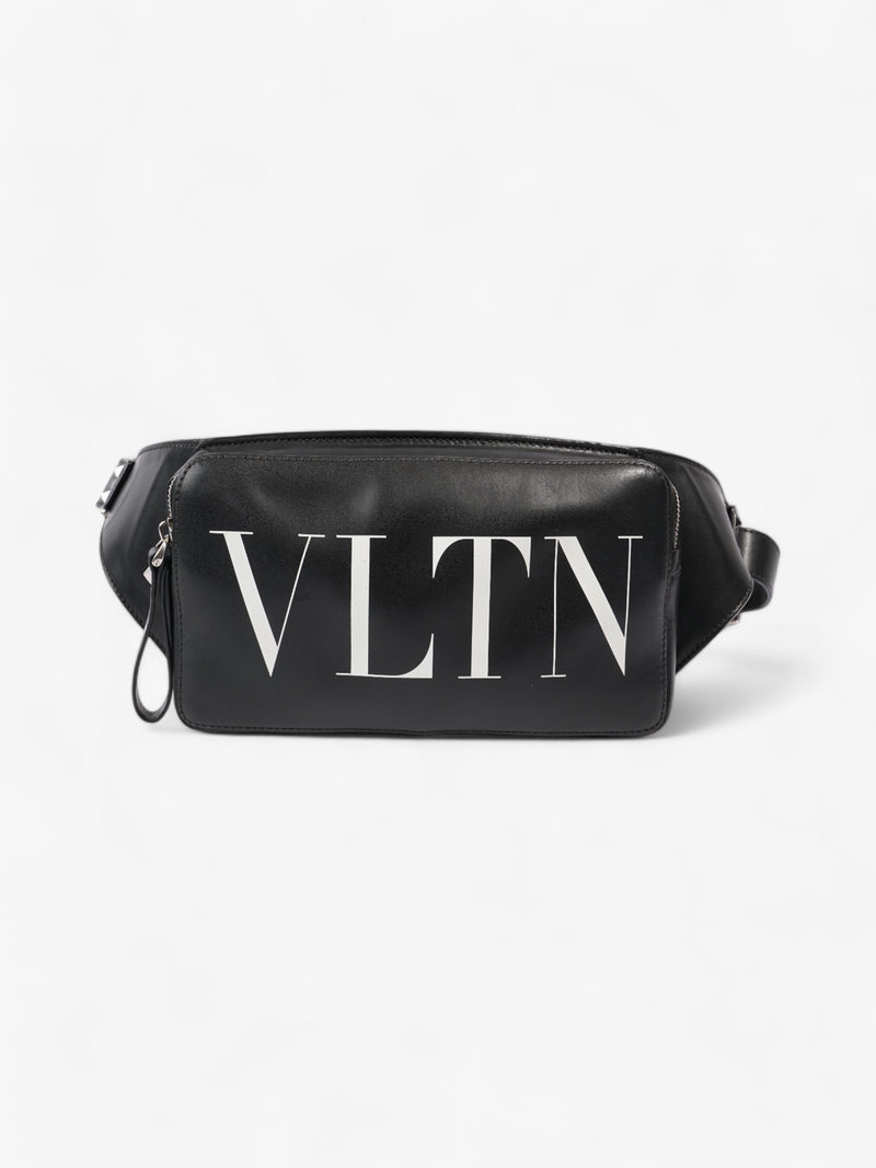  Valentino VLTN Belt Bag Black / White Leather