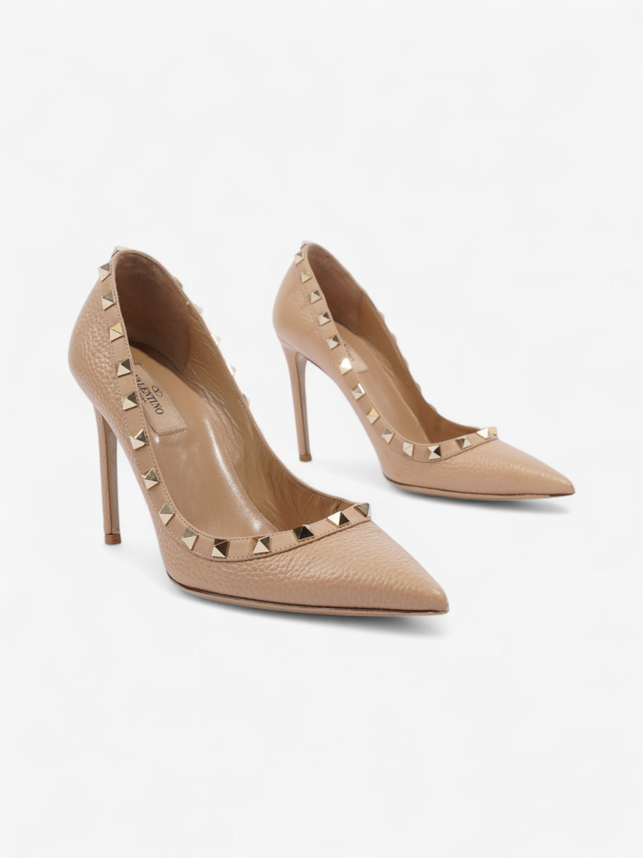 Valentino Rockstud Heels 100 Beige Leather EU 37 UK 4 Image 2