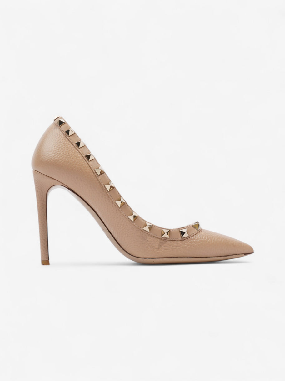 Valentino Rockstud Heels 100 Beige Leather EU 37 UK 4 Image 4