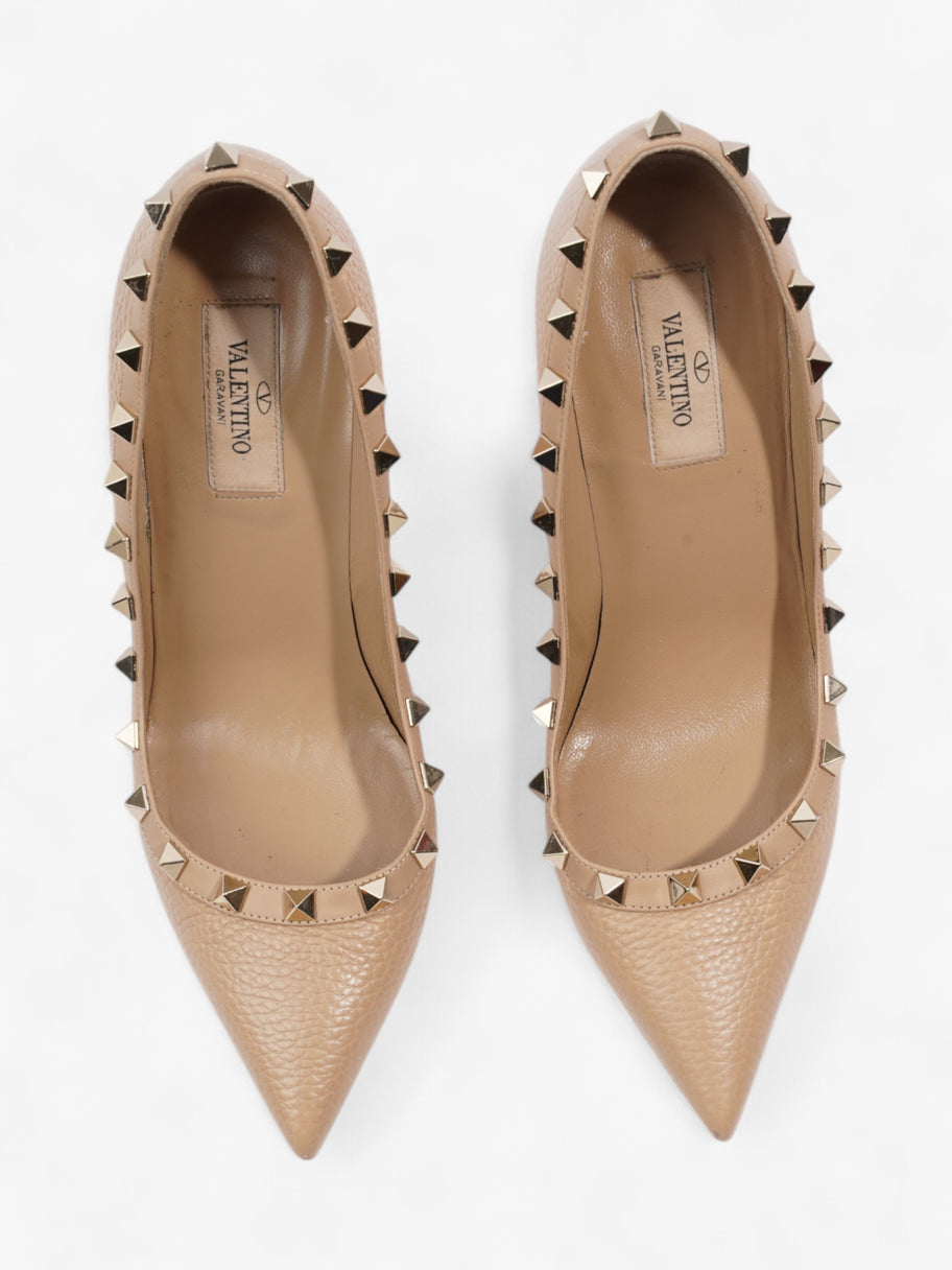 Valentino Rockstud Heels 100 Beige Leather EU 37 UK 4 Image 8
