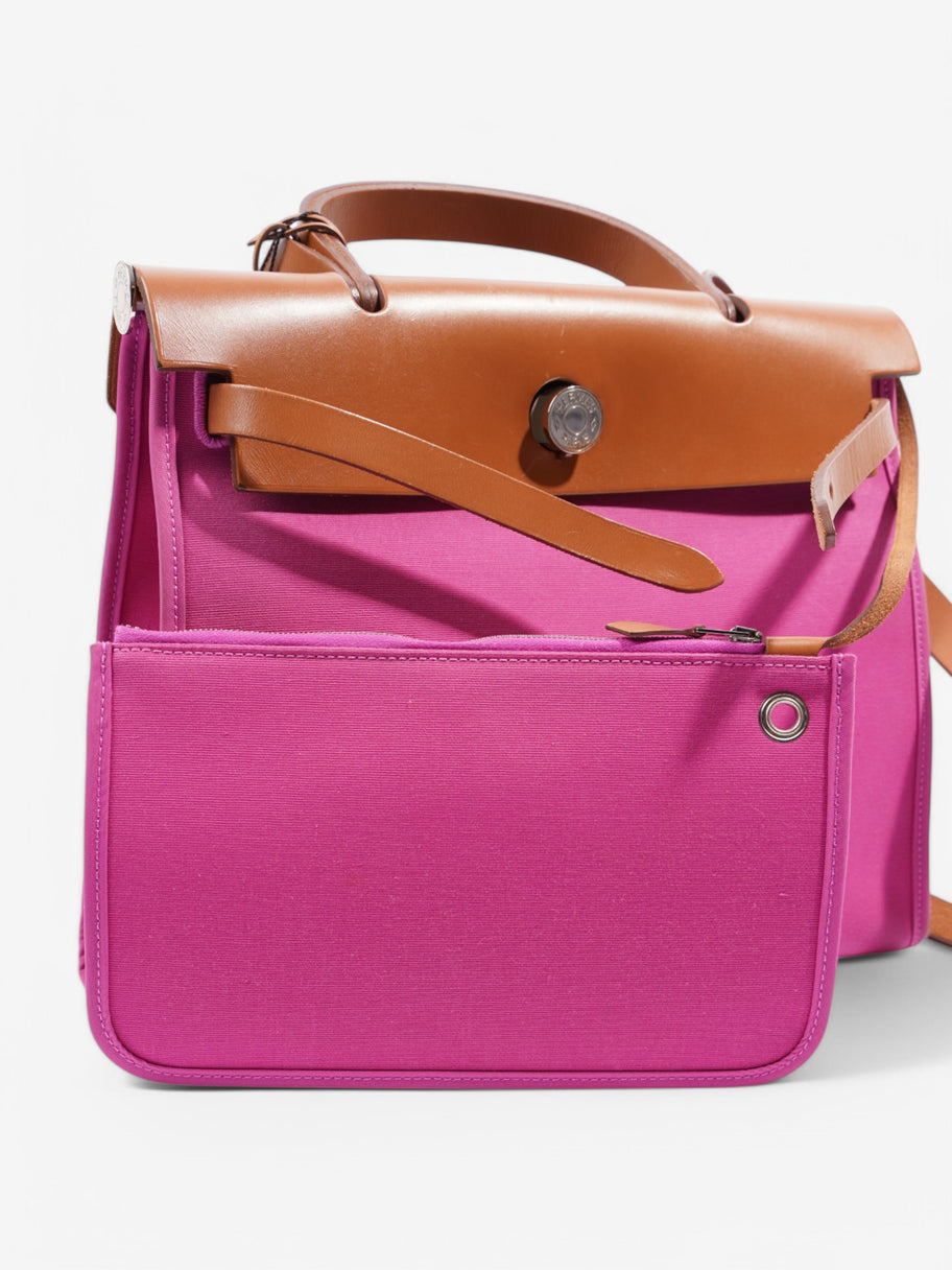 Hermes Her bag Pink / Brown Canvas Image 9
