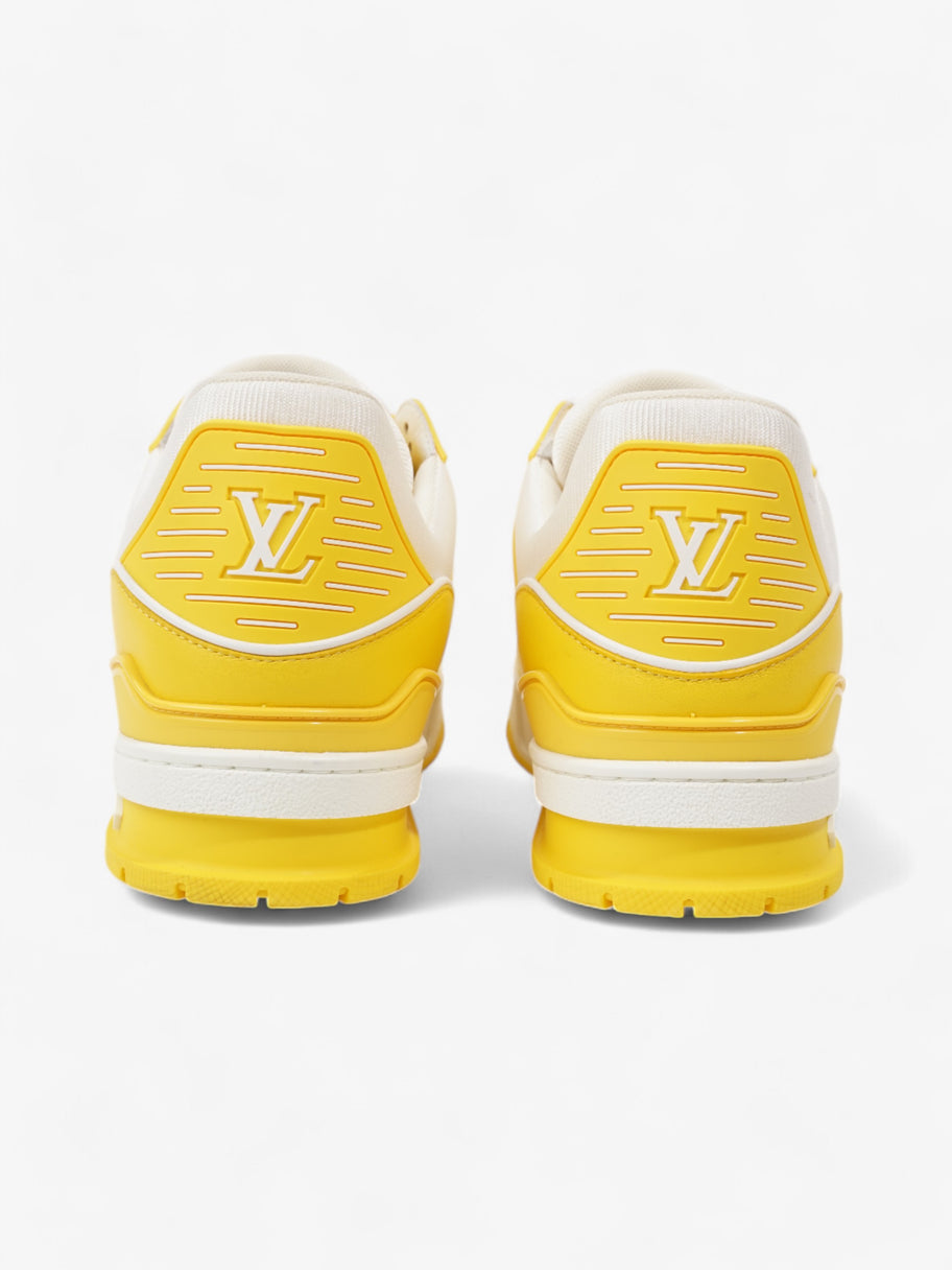Louis Vuitton LV Trainers White  / Yellow Leather EU 41 UK 7 Image 6
