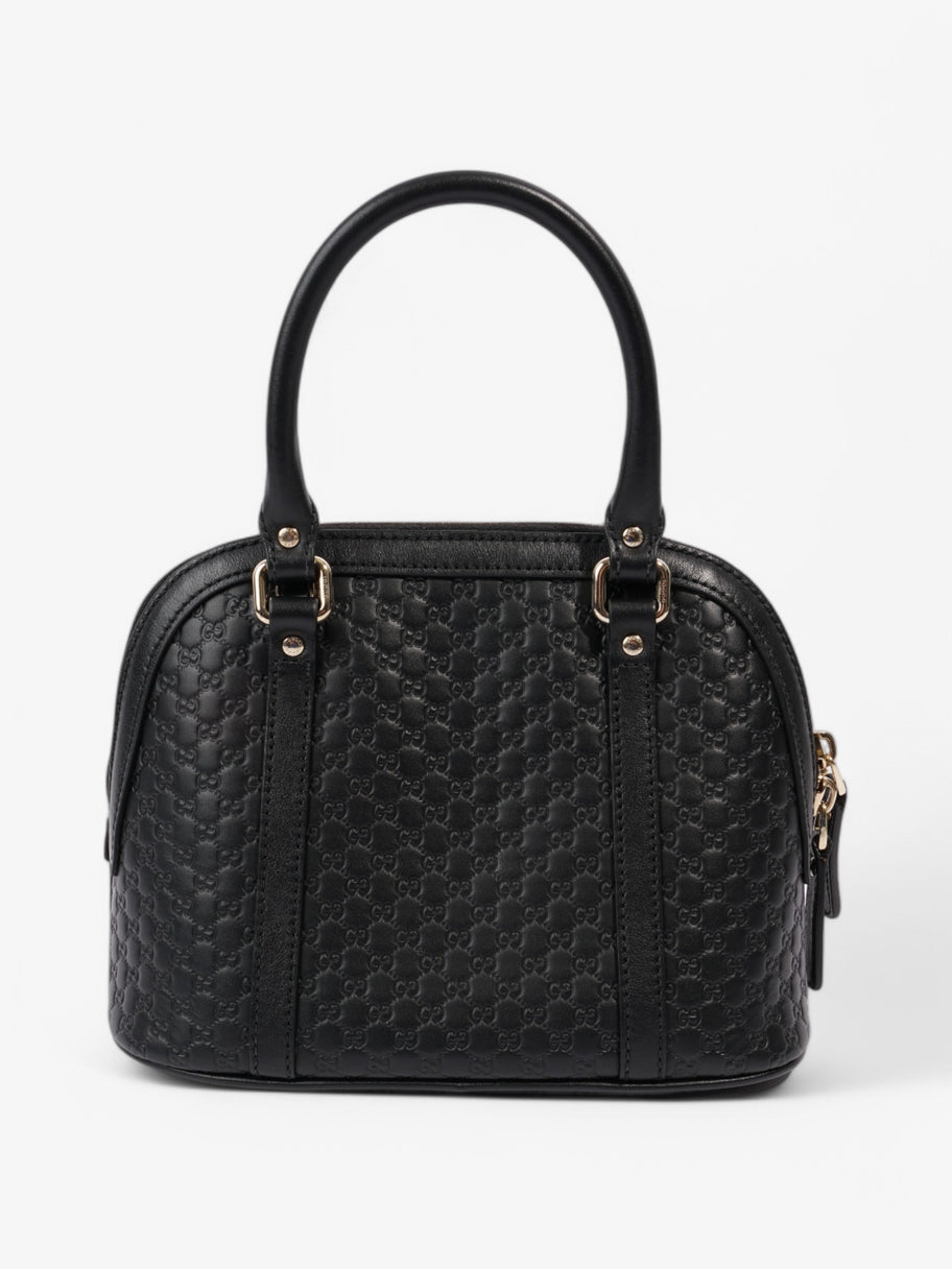 Gucci Microguccissima Dome Bag Black Embossed Leather Mini Image 4