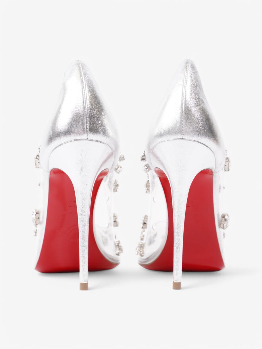 Christian Louboutin So Kate 100 Silver PVC EU 37 UK 4 Image 6