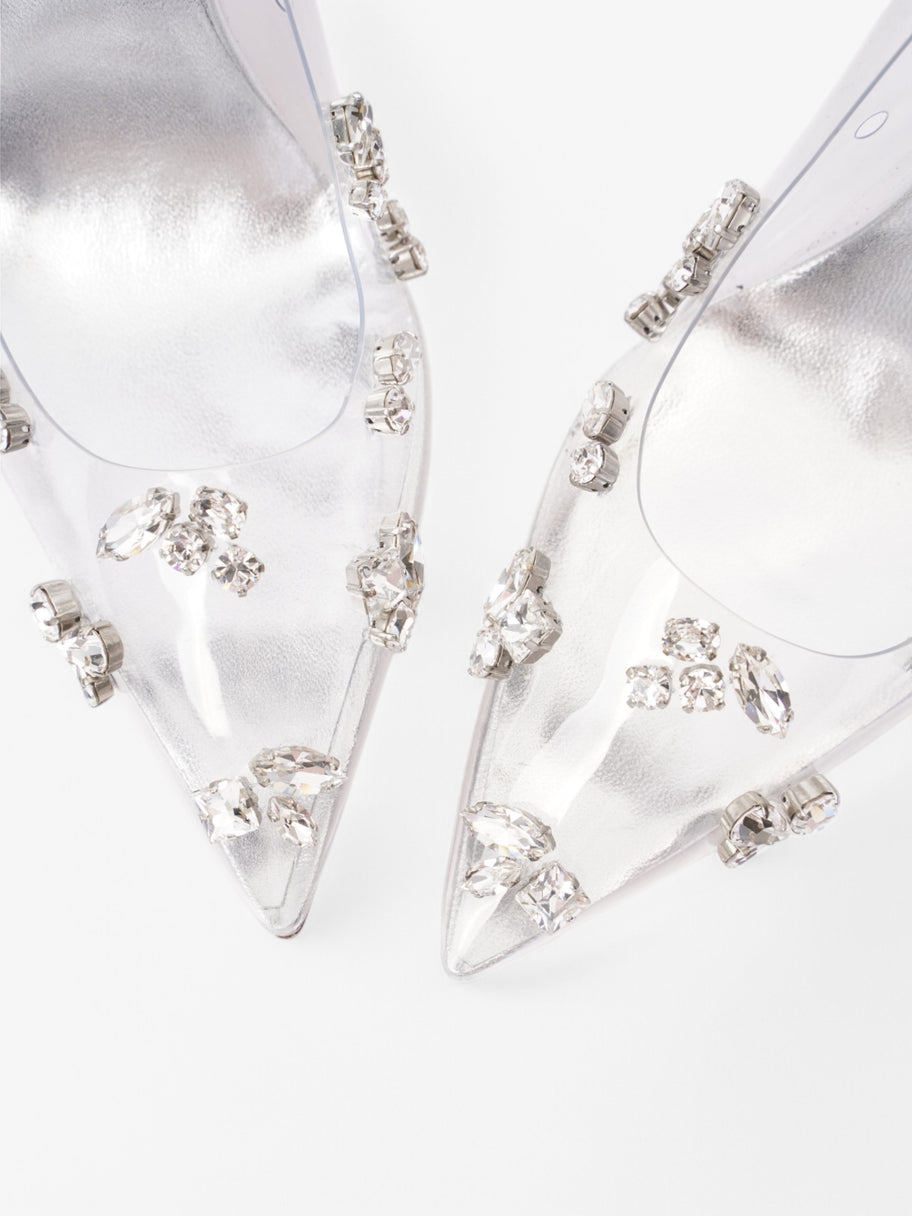 Christian Louboutin So Kate 100 Silver PVC EU 37 UK 4 Image 8