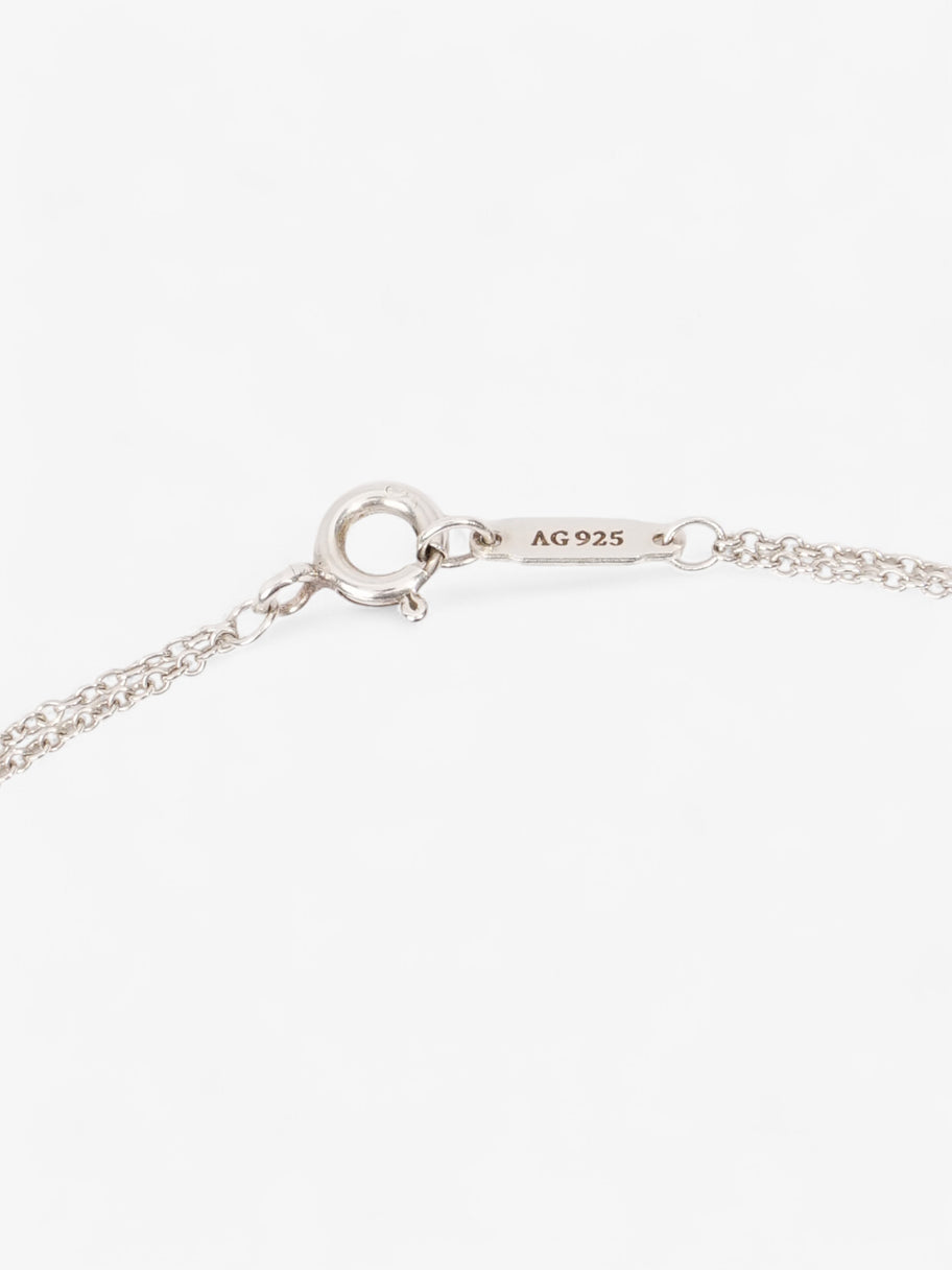 Tiffany and Co Return to Tiffany Heart Double Chain Necklace Rose Gold / Silver Silver Sterling Image 3