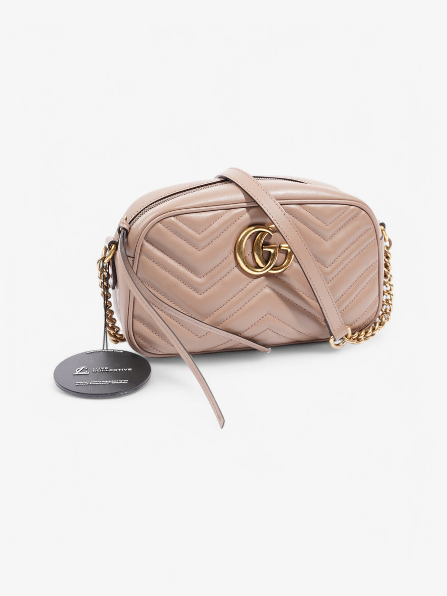 Gucci Marmont Zip Dusty Pink Matelasse Leather Small Image 9