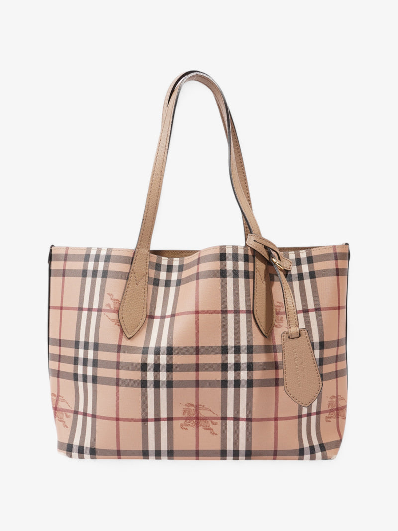  Burberry Shopper Check Coated Canvas