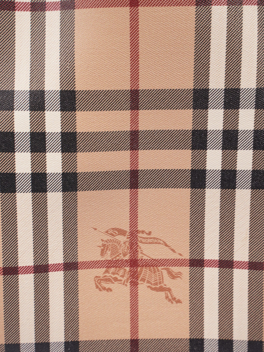 Burberry Shopper Check Coated Canvas Image 9