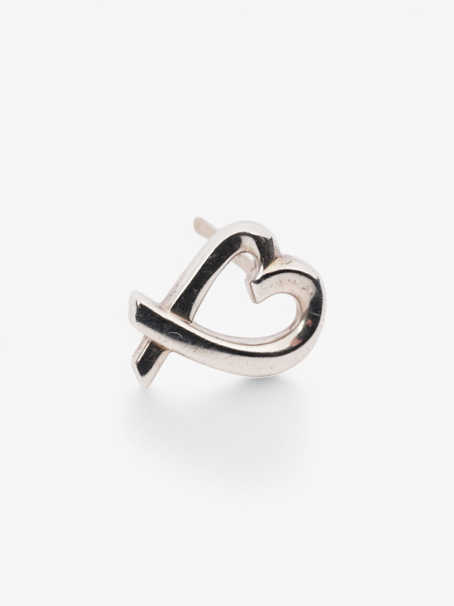 Tiffany and Co Picasso Loving Heart Earrings Silver Silver Sterling Image 3