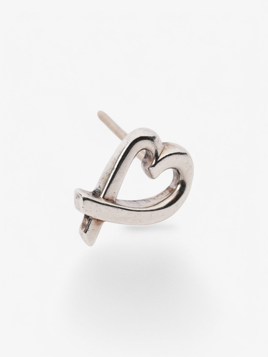 Tiffany and Co Picasso Loving Heart Earrings Silver Silver Sterling Image 4