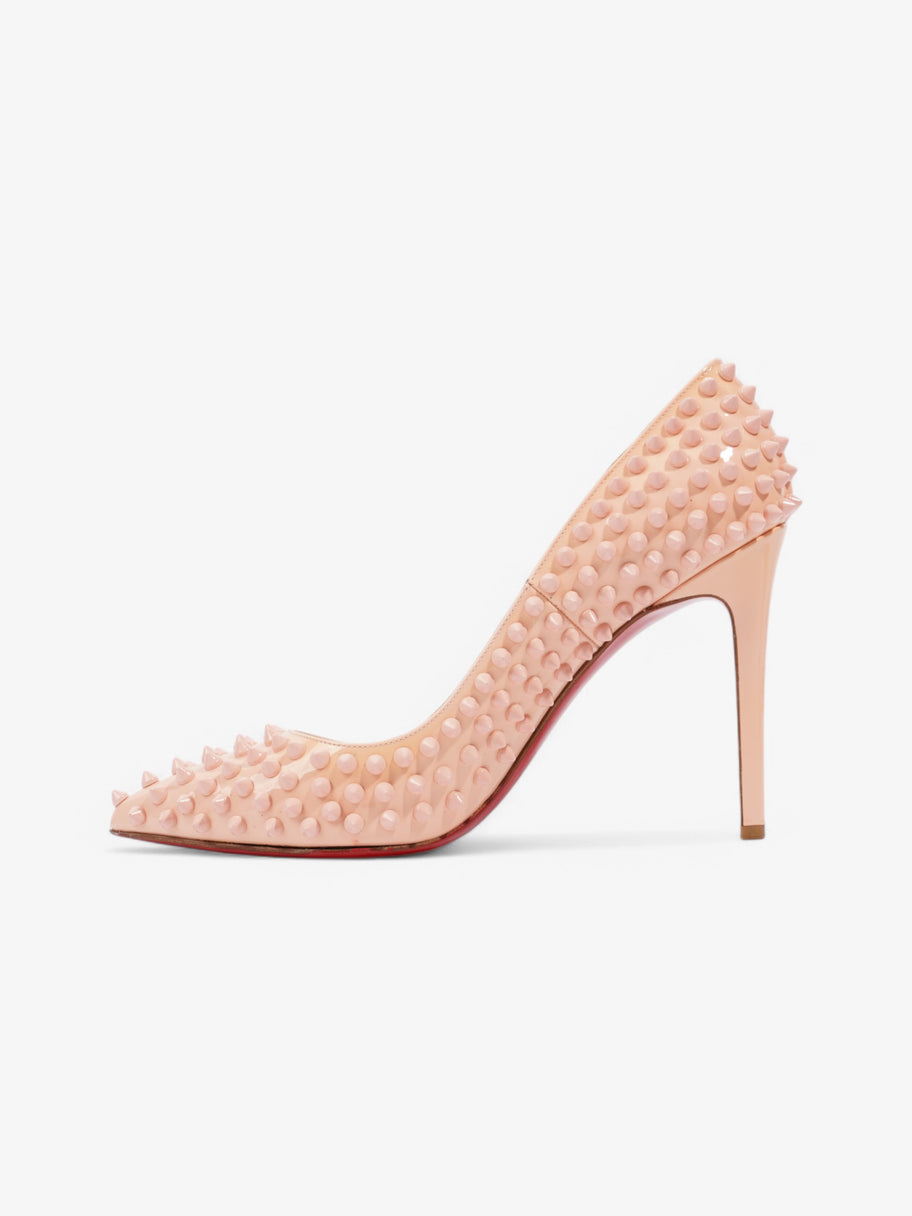 Christian Louboutin Pigalle Spikes 100 Peach Patent Leather EU 39.5 UK 6.5 Image 3