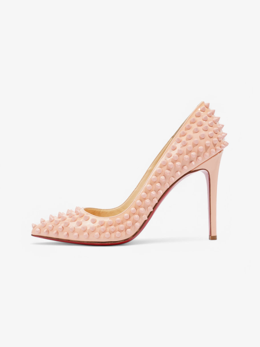 Christian Louboutin Pigalle Spikes 100 Peach Patent Leather EU 39.5 UK 6.5 Image 5