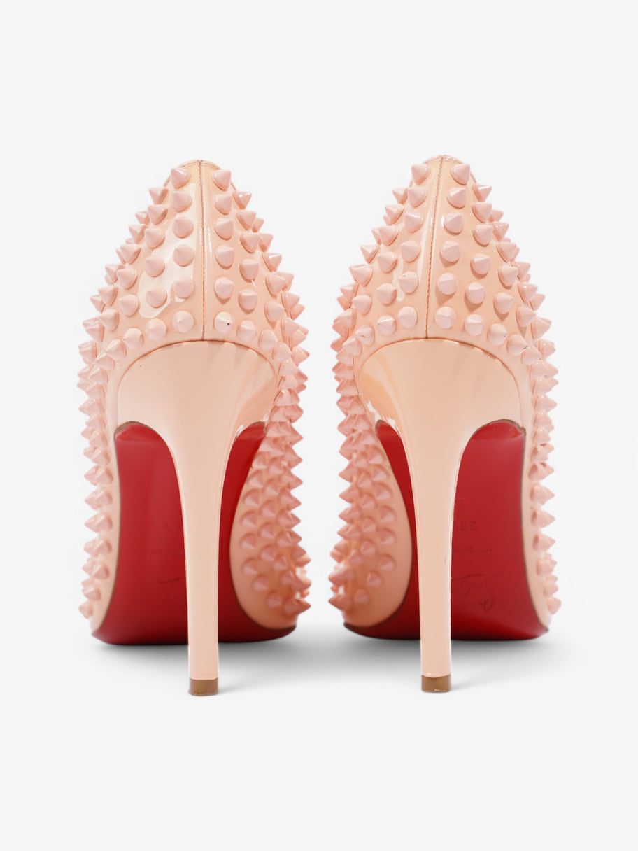 Christian Louboutin Pigalle Spikes 100 Peach Patent Leather EU 39.5 UK 6.5 Image 6