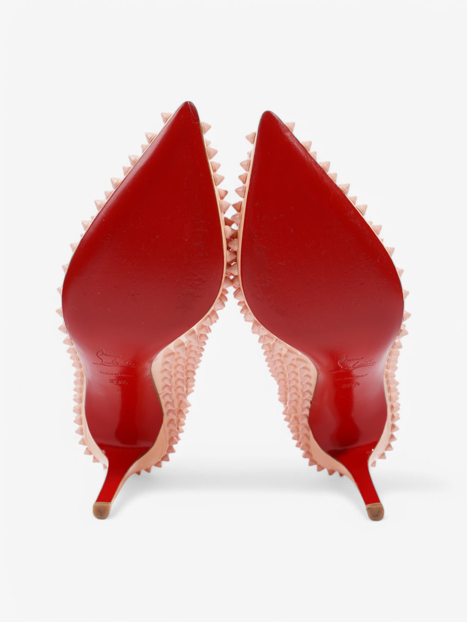 Christian Louboutin Pigalle Spikes 100 Peach Patent Leather EU 39.5 UK 6.5 Image 7