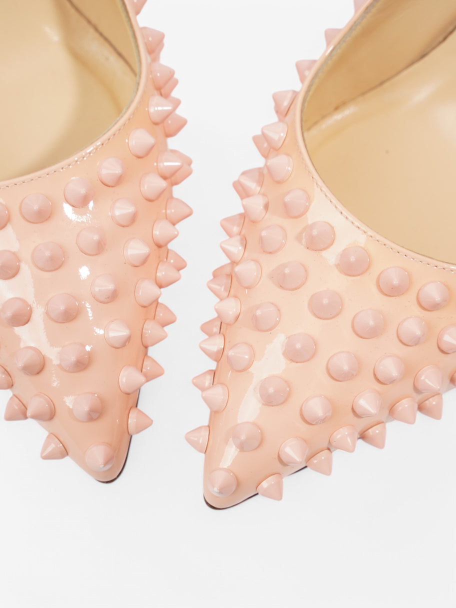 Christian Louboutin Pigalle Spikes 100 Peach Patent Leather EU 39.5 UK 6.5 Image 8