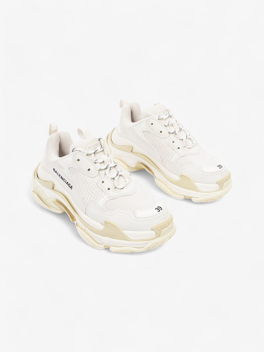 Balenciaga Triple S White  / Cream Mesh EU 39 UK 6 Image 2