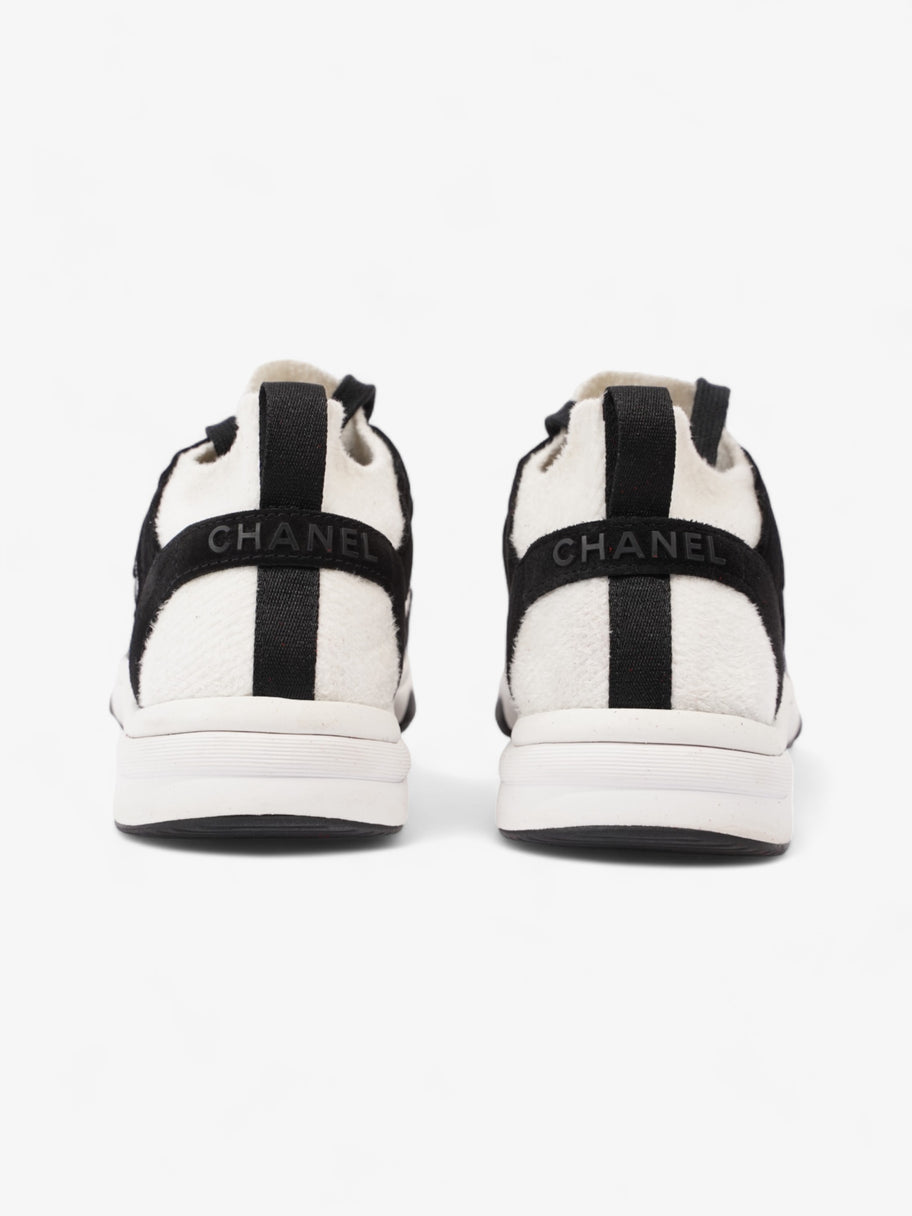 Chanel CC Logo Sneakers Black / White Fabric EU 38 UK 5 Image 6