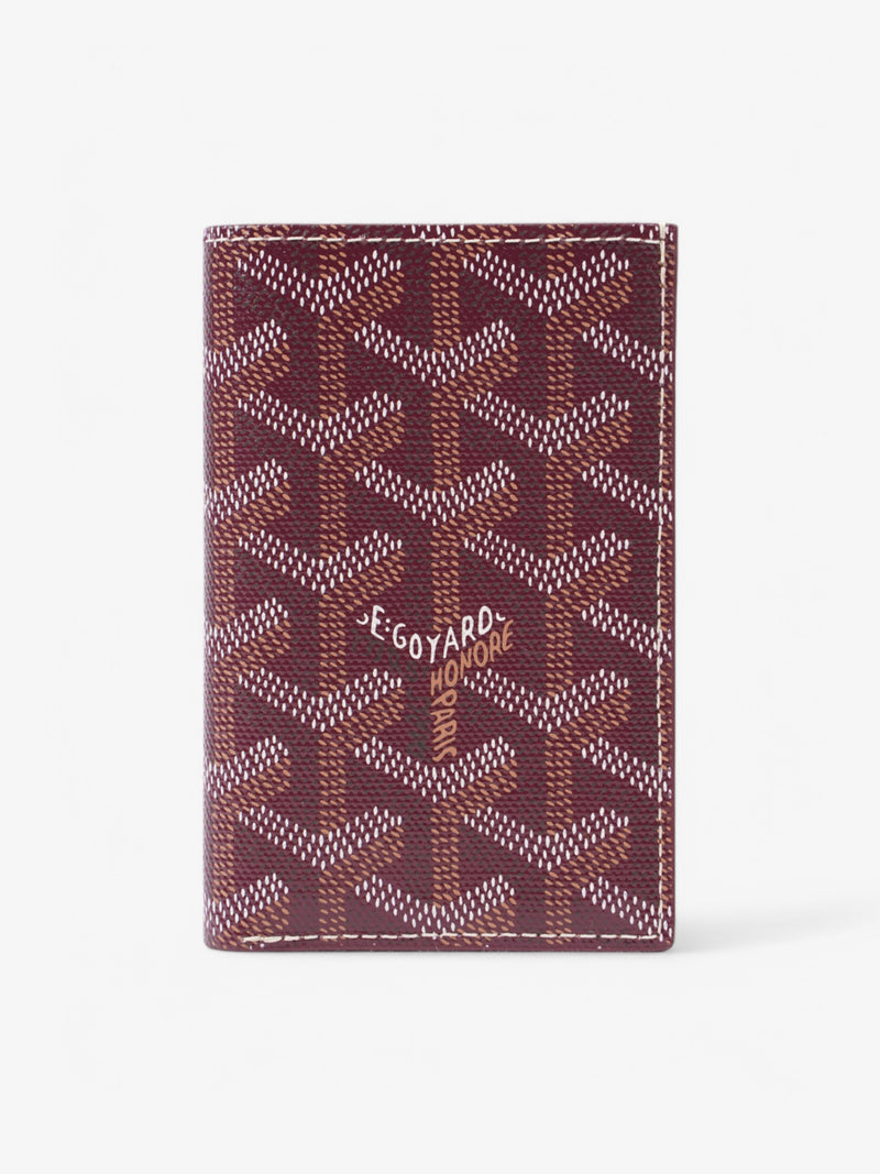  Goyard Saint-Pierre Bordeaux Burgundy / White Leather One size
