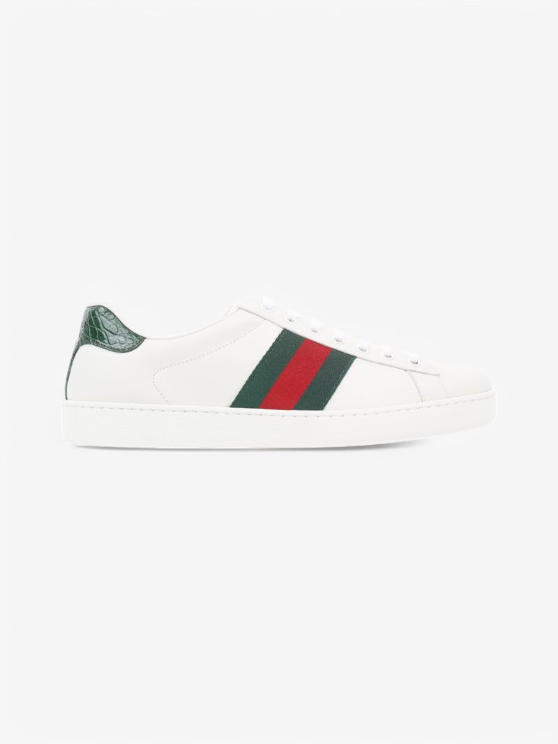  Gucci Ace Sneakers White  / Green / Red Leather EU 42.5 UK 8.5