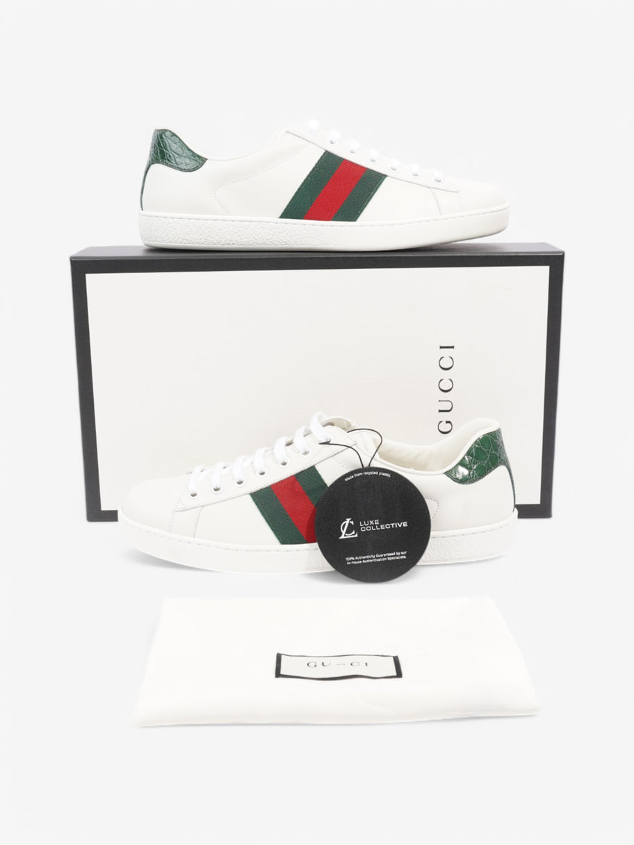 Gucci Ace Sneakers White  / Green / Red Leather EU 42.5 UK 8.5 Image 10