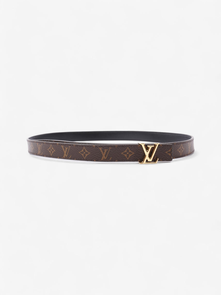 Louis Vuitton LV Iconic Reversible Belt Monogram / Black / Gold Coated Canvas 85cm / 34