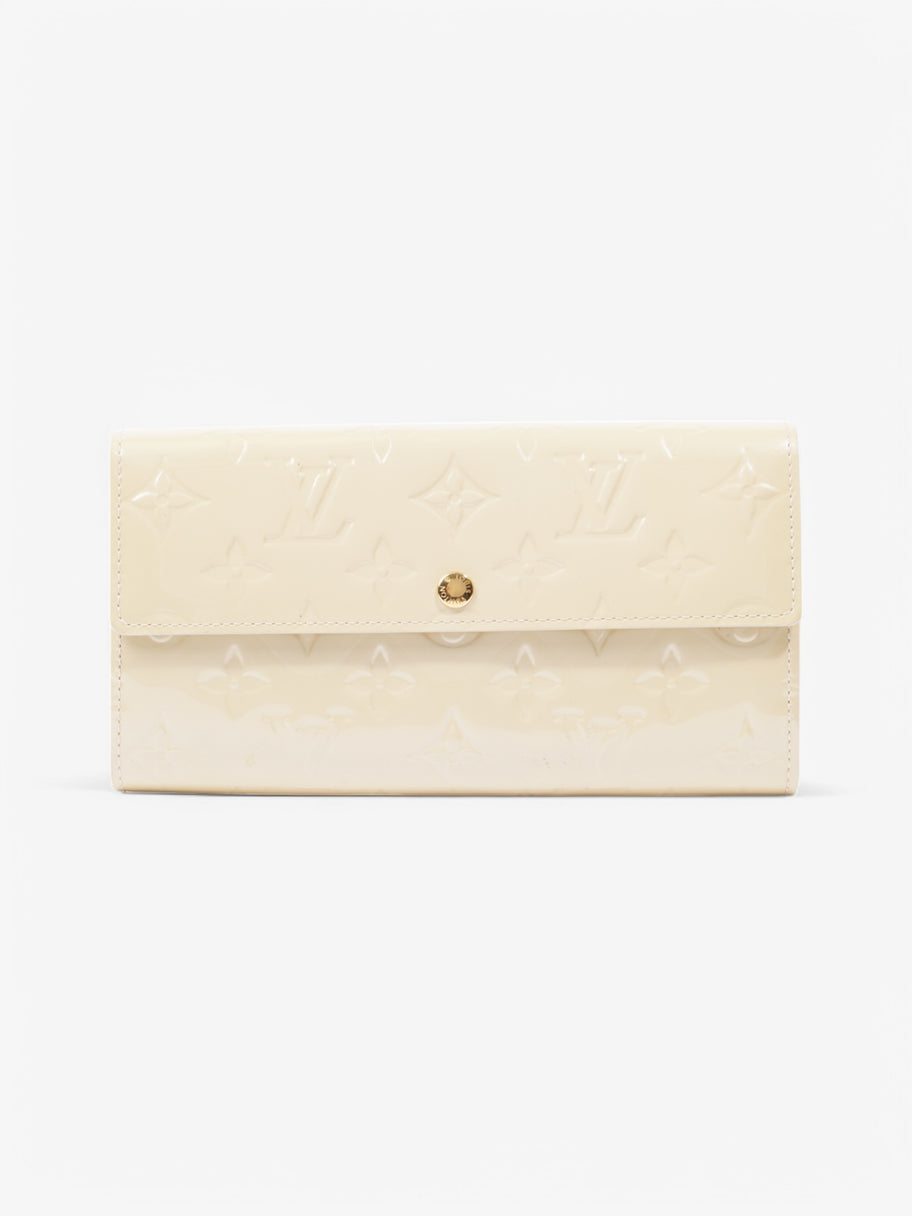 Louis Vuitton Sarah Wallet Cream Vernis Leather Image 1